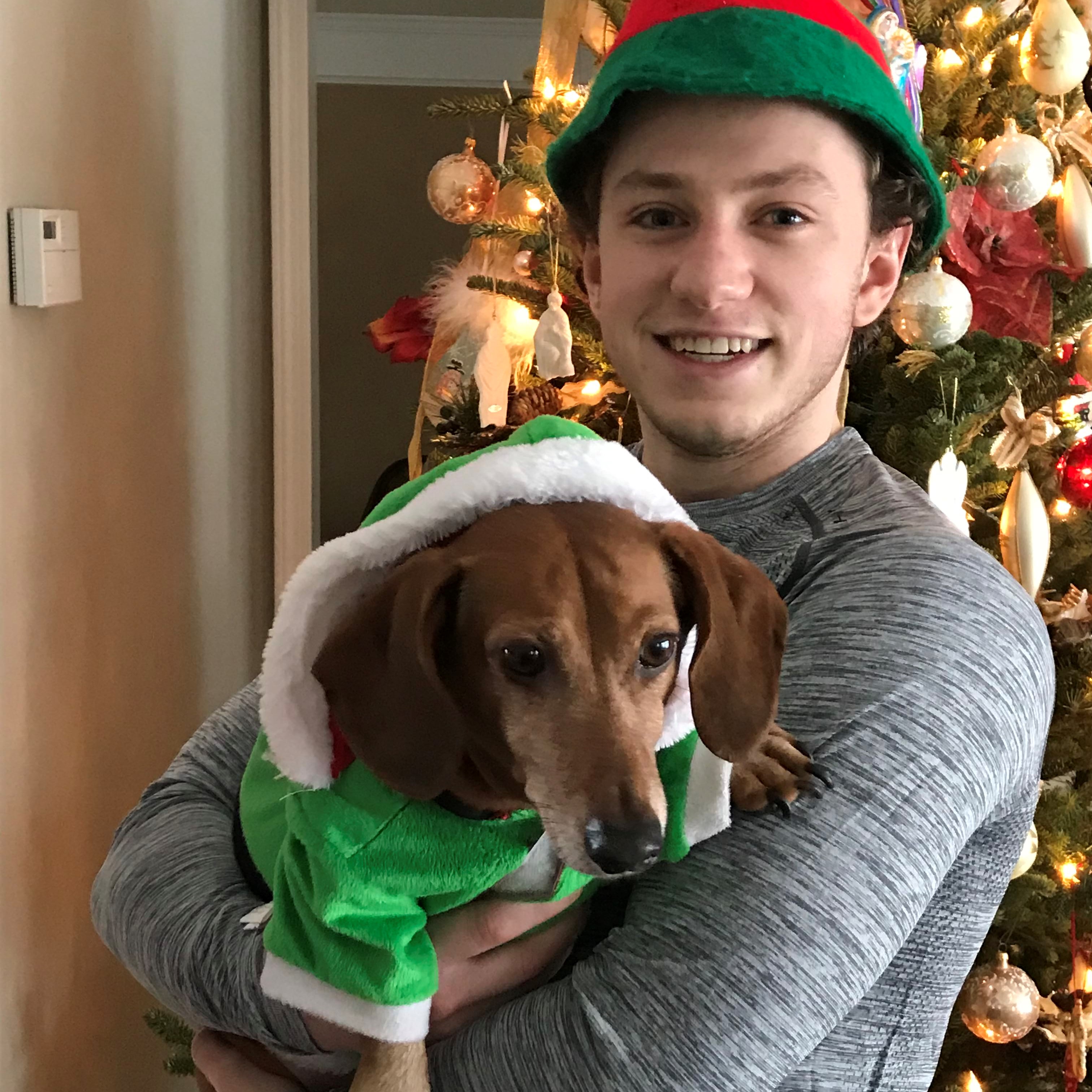 Christmas with my dog